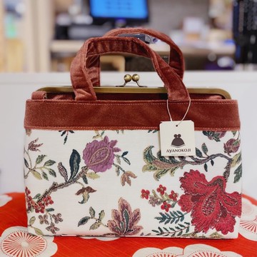京都綾小路口金包-手提方包-古典提花(絕版品-含肩背帶)