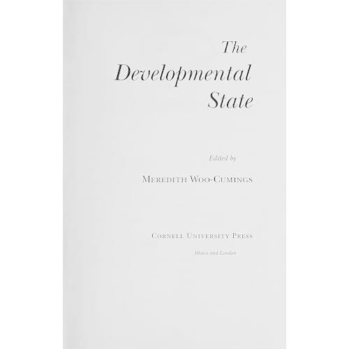 The Developmental State (Cornell Studies in Political Economy)