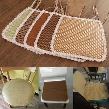 夏天坐墊涼席辦公室夏季椅子墊透氣學生椅墊電腦涼墊凳子餐椅座墊