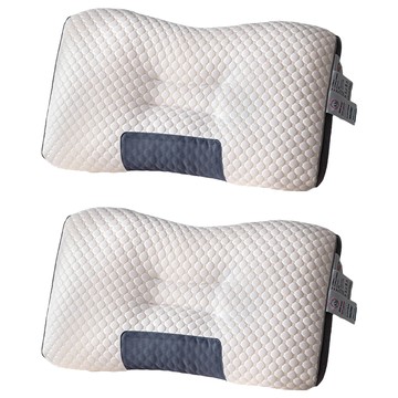 針織棉按摩枕 1kg  白色  48 x 74cm  2個