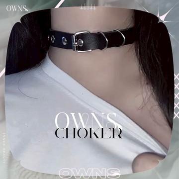 🥀旺斯女孩🥀歐美個性洞洞頸鏈 PU皮革材質 個性頸鏈 歐美頸鏈 台灣出貨