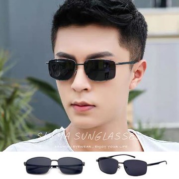 【SINYA】男士偏光金屬方框墨鏡 Polarized駕駛太陽眼鏡 超輕量15g 防眩光/抗UV400 N830