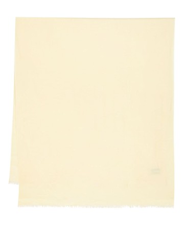 N.Peal - frayed cashmere shawl - unisex - Cashmere - One Size - Yellow