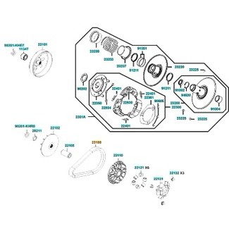 KYMCO 光陽原廠 KRV180  碗公 離合器 普利盤 風盤 壓板 普利珠 滑片 襯套