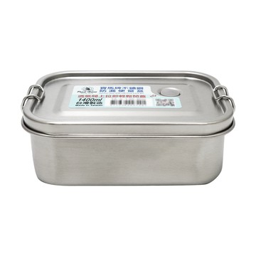 一品川流 寶馬牌 304不鏽鋼防漏便當盒-1400ml-21cm-2入