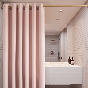 ??免運 可開發票 羅馬孔浴浴簾高檔防水加厚打孔隔斷浴室衛生間淋浴房防霉掛簾門簾