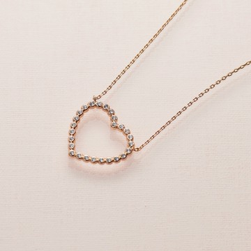 SOIRÉE BY N.Y. 蒔華芮︱MR.HEART 心型晶鑽項鍊(共2色)