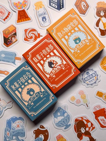| 昭和雜貨鋪 | 火柴盒貼紙-三款