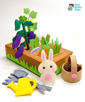 毛氈菜園，生態玩具，套裝 #2