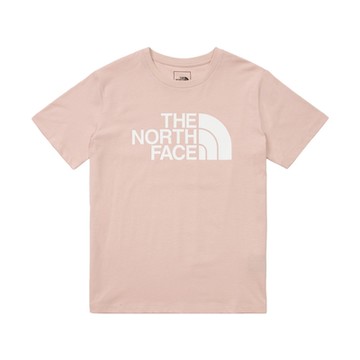 The North Face W FOUNDATION LOGO S/S TEE - AP 女短袖上衣-粉色-NF0A89QULK6