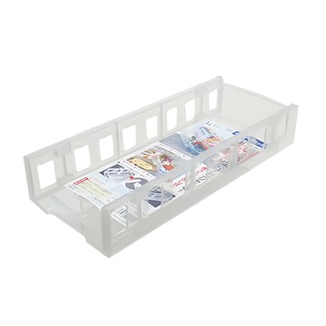 日本sanada長型置物架 收納盒 廚房置物架 抽屜收納 桌面整理架 日本製  透明  14.4 x 34 x 6cm  1入