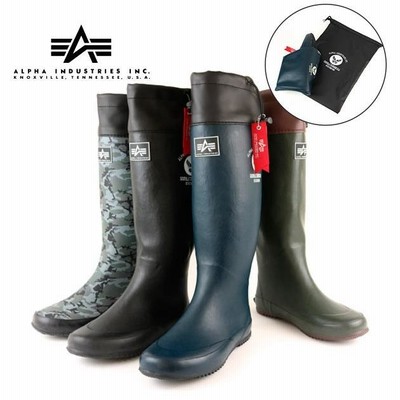 ALPHA INDUSTRIESのレインブーツ　キャンプ　23cm ALPHA INDUSTRIESのレインブーツ キャンプ 23cmの通販 by xxxx