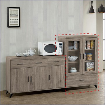 2.6尺收納櫃 櫥櫃 廚房櫃 電器櫃 微波爐櫃 展示櫃 書櫃【275A5443】Leader傢居館275-J10