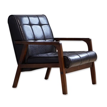 【班尼斯】Kojiro小次郎【單人】沙發/皮革沙發/復刻沙發椅-咖啡色