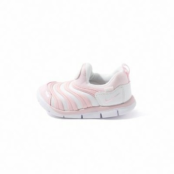 Nike Dynamo Free 小童 童鞋 粉白色 毛毛蟲 套入式 無鞋帶 休閒 運動 休閒鞋 343938-637