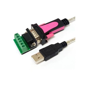 z-tek力特usb轉串口線rs232公頭db9針com帶免焊接線端子臺接線柱ztek工業級轉換器單片機連接線調試線轉接線