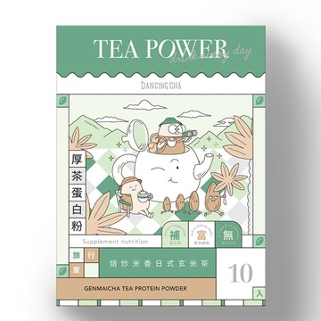 舞間茶心 日式玄米茶蛋白粉35g x 10入