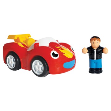 WOW Toys 驚奇玩具 火焰小賽車 法蘭克 Set 推動前進 可拆卸人偶  1組  28.5 x 12.5 x 18.5cm