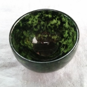 新款天然玉石a貨新疆和田墨玉茶碗墨玉功夫茶杯墨玉茶具