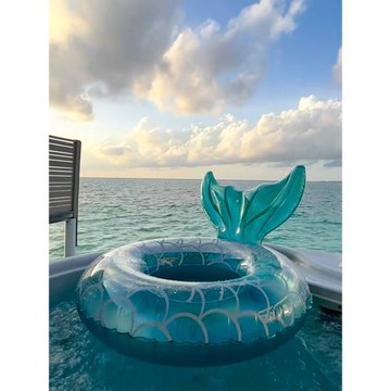 游泳圈成人加厚網紅美人魚腋下圈大號胖子救生圈兒童泳圈水上玩具