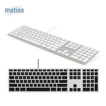 Matias USB+USB-C wired Mac 有線中文長鍵盤 (附USB-A轉USB-C轉接頭)