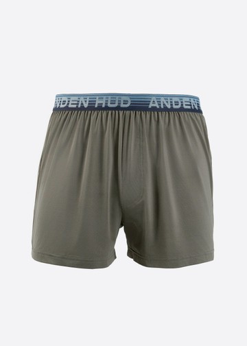 男款_吸濕排汗機能系列．不開襟寬鬆腰帶四角內褲(破浪灰-海洋緊帶)