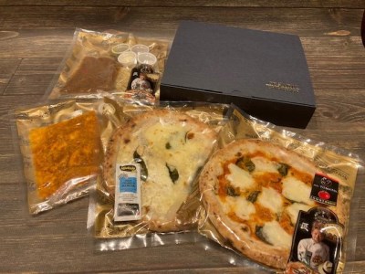 世界チャンピオンのお店　100％手焼き　冷凍ナポリピッツァ＆拘りシェフのパスタセット