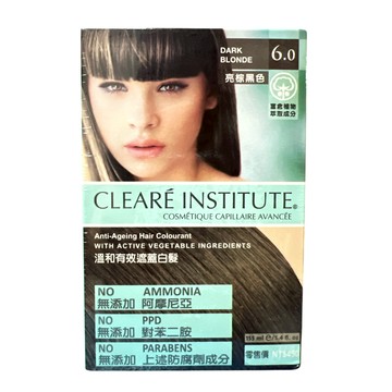 CLEARE INSTITUTE 可麗兒植萃染髮劑6.0亮棕黑色