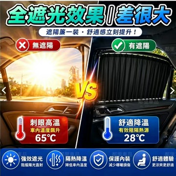 桃園出貨 夏季汽車用品 汽車磁吸式遮陽簾 遮陽簾 隔熱簾 隔熱磁吸車用窗簾 車用遮陽 車用窗簾 遮陽擋 車窗玻璃防曬