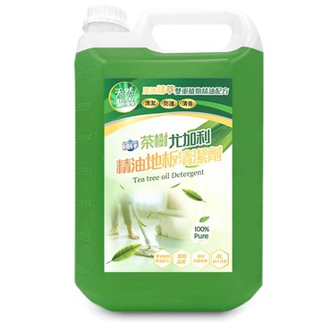 茶樹尤加利精油地板清潔劑4000ml-2瓶入
