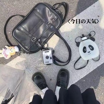 Bag House👜 日係原創基礎jk製服包pu斜挎手提單肩學院生大容量【陞級pu款】