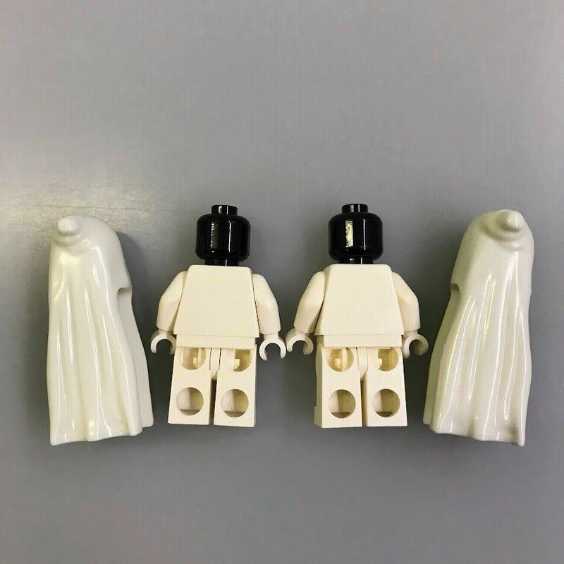 正規品 LEGO レゴ ミニフィグ 蓄光 ゆうれい ＋ ガイコツ 4個