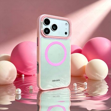 新款熒光磁吸殼 適用於 iPhone 17 保護殼 蘋果 16 pro 15pro 手機殼 可磁吸充電 蘋果 17pro