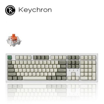 keychron K10 Max 全尺寸 白色 三模機械鍵盤 RGB Mac/Win 熱插拔 靜音紅軸 注音版本