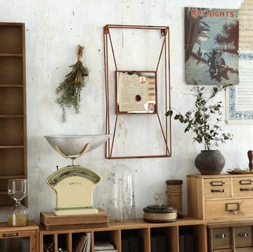 復古鐵藝 立體鏡面裝飾畫 壁掛牆壁裝飾