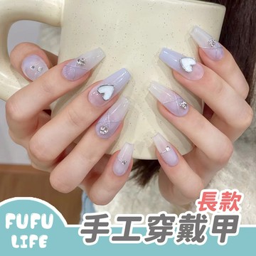 [台灣現貨] 手工穿戴甲 長款 手工甲 穿戴甲 美甲 指甲貼片 美甲貼片 甲片 假指甲 指甲貼