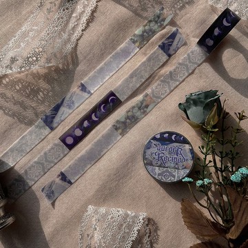 極光食譜圖案和紙膠帶