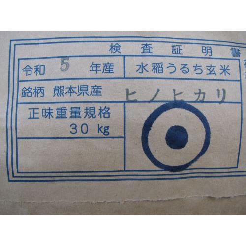 5年産　熊本県産ヒノヒカリ玄米25ｋｇ 精米無料