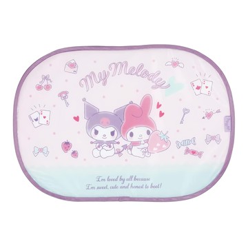 Skater 車用遮陽板 遮陽簾 CHSS1  美樂蒂與庫洛米  1個  46 x 32cm