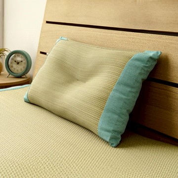 日本 IKEHIKO池彥 藺草枕頭 Rhythm - 原野綠-30x50x8cm