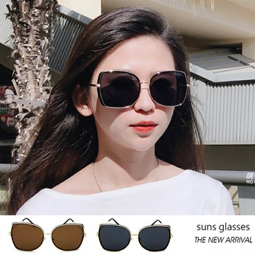 歐美復古大框墨鏡 時尚名媛新風貌經典款太陽眼鏡 輕量設計 佩戴舒適 抗UV400  檢驗合格