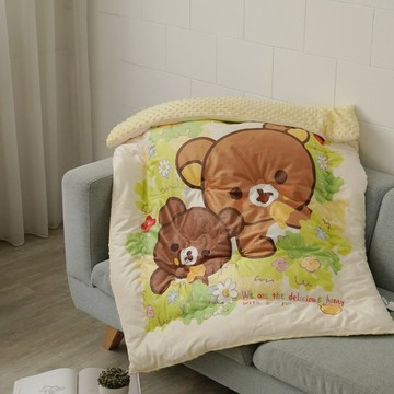 拉拉熊/LINE FRIENDS/卡娜赫拉的小動物-泡泡兒童暖絨被/多款任選