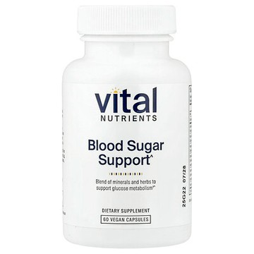Vital Nutrients, 血糖支援，60 粒全素膠囊