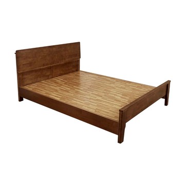 Homelike 喜家居雙人5尺胡桃色實木床架組(附床板)(2530)