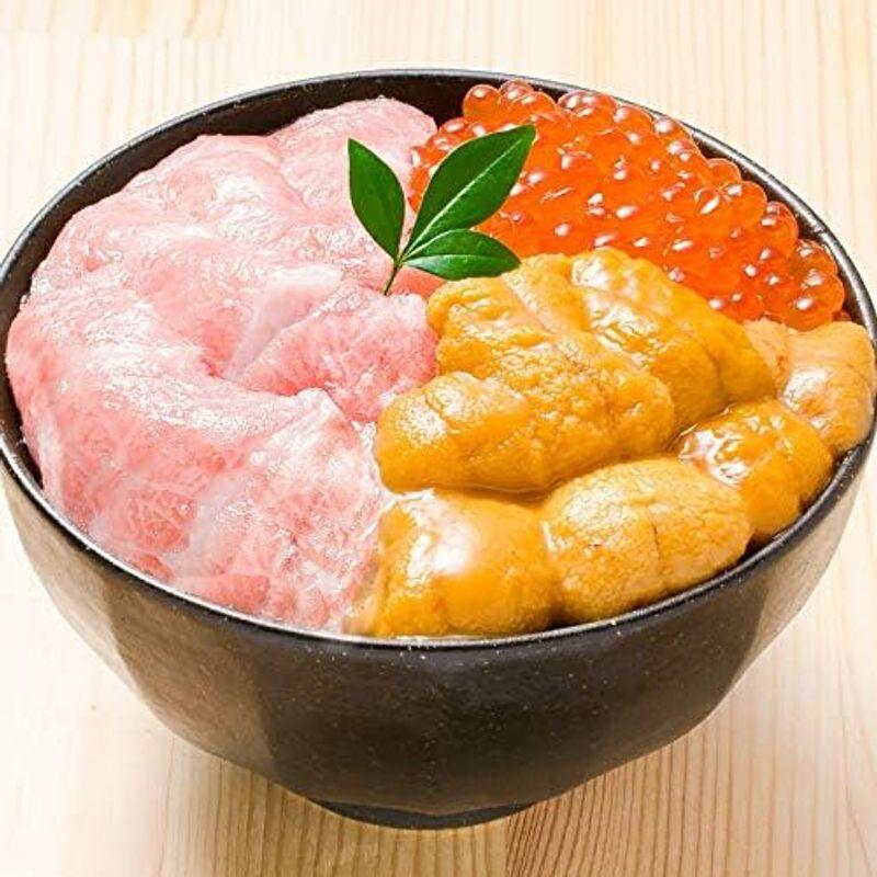 築地の王様 築地の海鮮丼セット (極み) 本マグロ大トロ 200g 生ウニ イクラ 約2杯分 ギフトにも最適