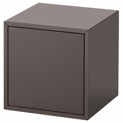 【IKEA/イケア/通販】EKET エーケト キャビネット 扉付, ダークグレー[C](00373740)