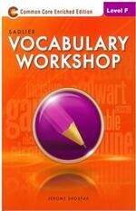 Sadlier Vocabulary Workshop Level F: Student Edition  Shostak  William H. Sadlier