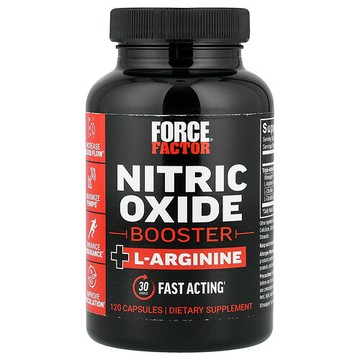 Force Factor, 一氧化氮促進劑 + L-精氨酸，120 粒膠囊