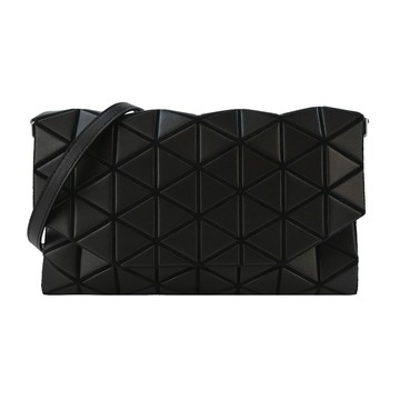 ISSEY MIYAKE 三宅一生 BAO BAO 霧面翻蓋斜背包-黑