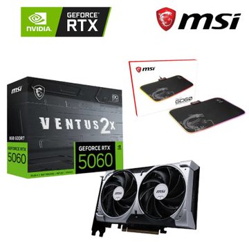 微星 RTX 5060 8G VENTUS 2X OC 顯示卡{YR568GV2XO}